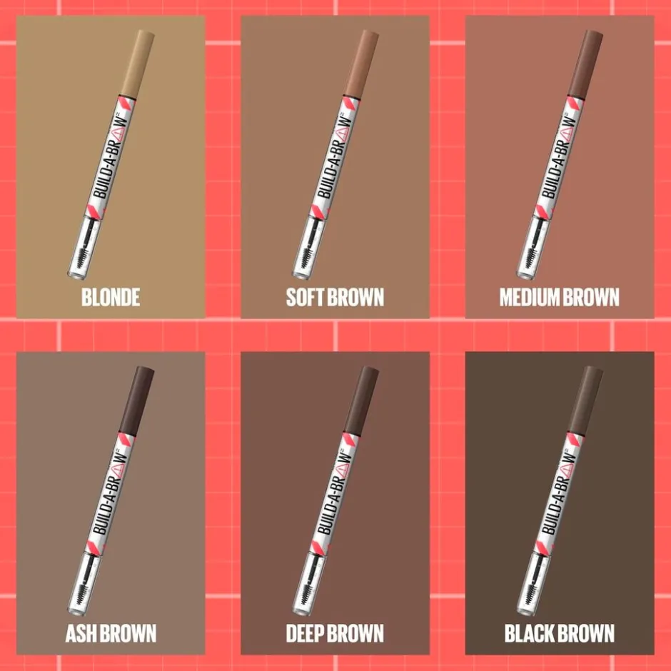 Maybelline New York Build-A-Brow 250 Blonde Wenkbrauwpotlood en -Gel< Wenkbrauw Make-Up