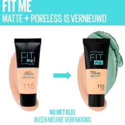 New York Fit Me Matte & Poreless 112 Soft Beige Foundation|Maybelline Best