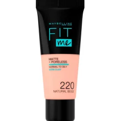 Maybelline New York Fit Me Matte & Poreless 220 Natural Beige Foundation< Foundation
