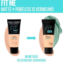 Maybelline New York Fit Me Matte & Poreless 130 Buff Beige Foundation< Foundation