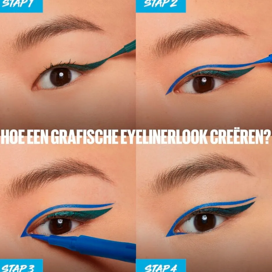 New York Hyper Precise All Day Liner 01 Black Liquid Eyeliner|Maybelline Best
