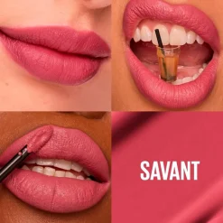 New York SuperStay Matte Ink 155 Savant Lipstick|Maybelline Hot