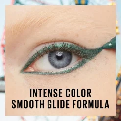 New York Tattoo Liner 60 Emerald Energy Automatic Gel Pencil|Maybelline Hot