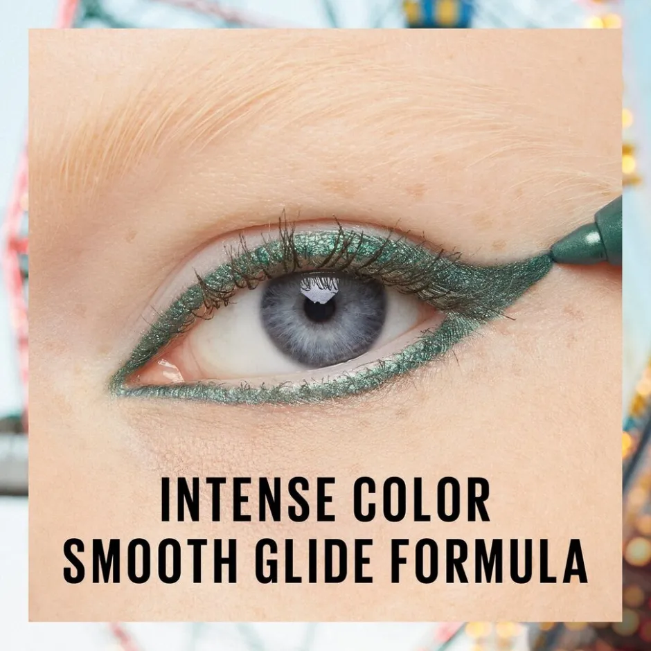 New York Tattoo Liner 60 Emerald Energy Automatic Gel Pencil|Maybelline Hot