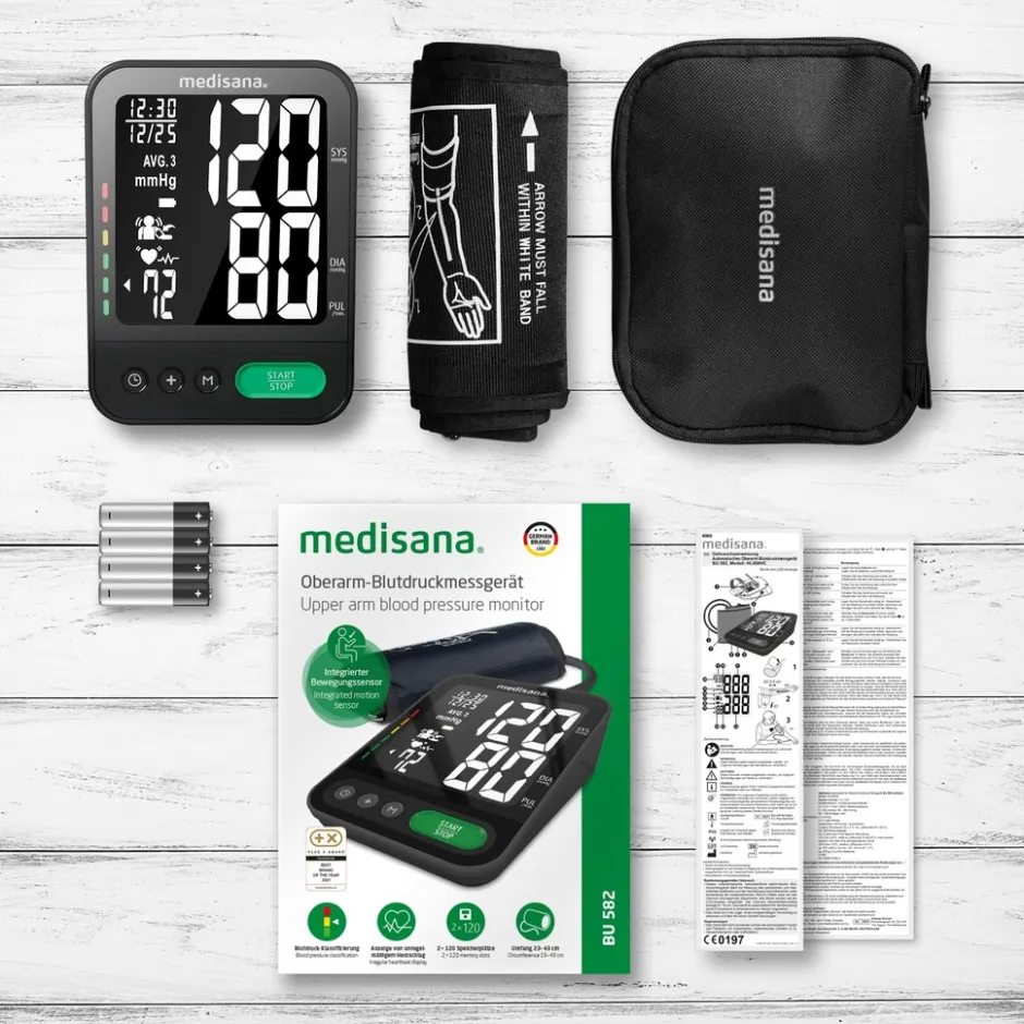 Medisana BU 582 Bovenarm bloeddrukmeter< Bloeddrukmeters