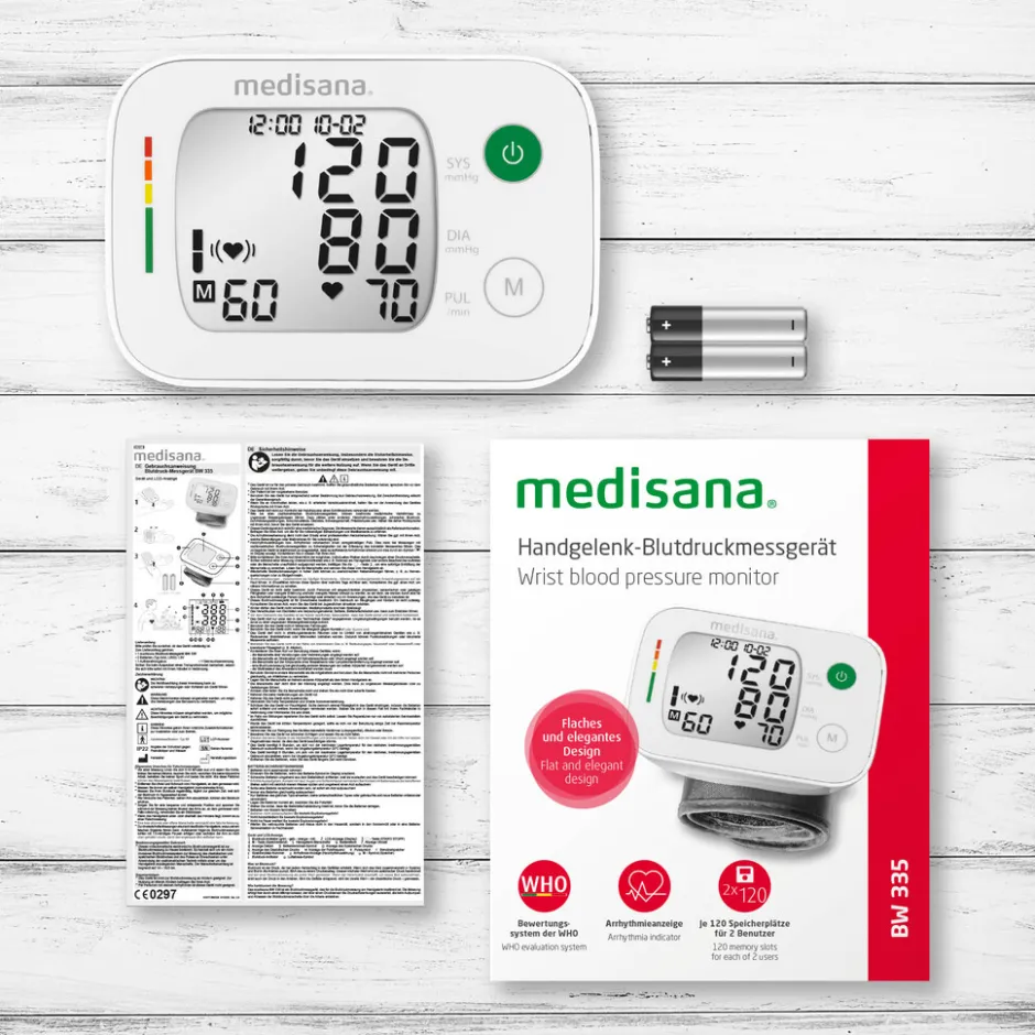Medisana BW 335 Polsbloeddrukmeter< Bloeddrukmeters