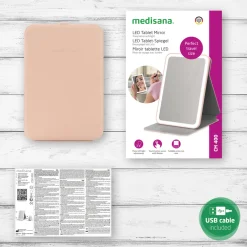 Medisana CM 400 Cosmeticaspiegel met LED verlichting< Make-Up Spiegels