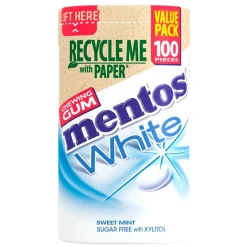 Mentos White Sweet Mint Kauwgom< Kauwgom En Pepermunt
