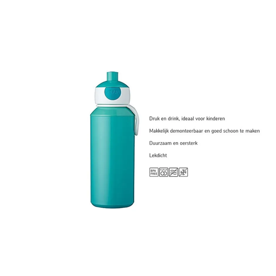 Mepal Pop-Up Campus 400 ML Drinkfles Little Farm< Babyflesjes