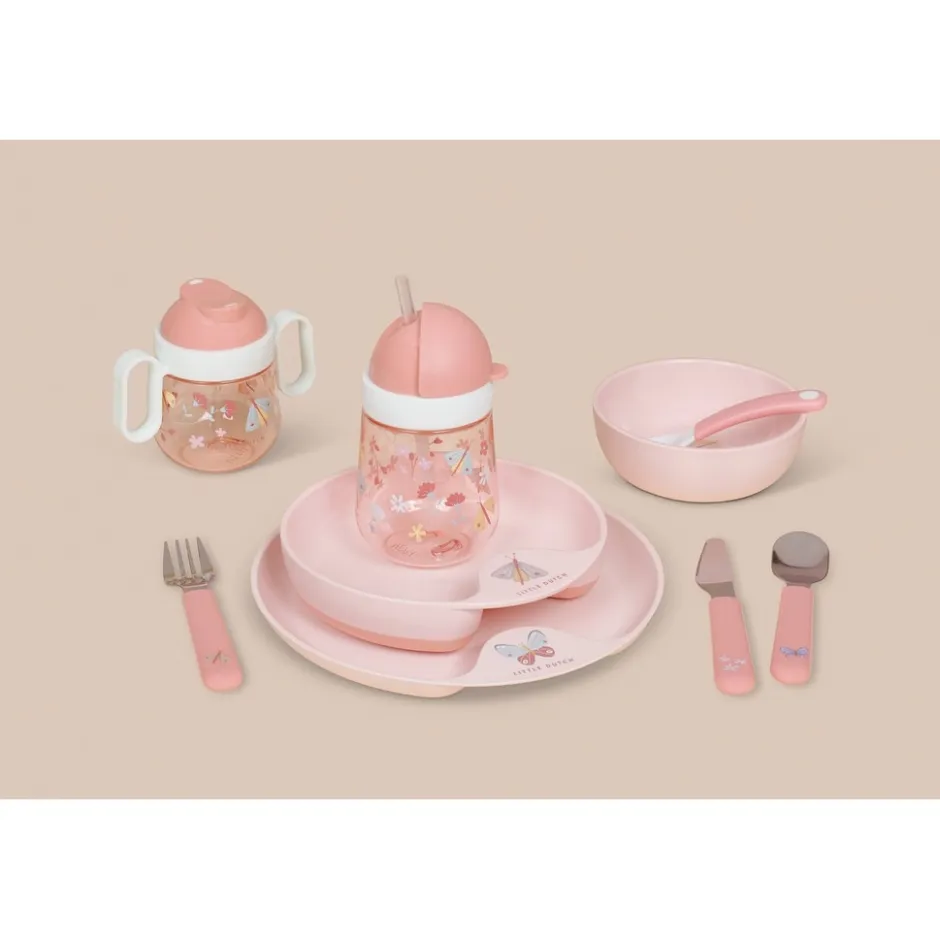 Mepal Set Babylepel Mio 2 Stuks Flowers & Butterflies< Kinderservies