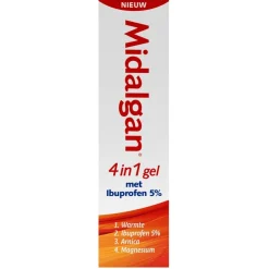 4-in-1 Gel met Ibuprofen 5%|Midalgan New