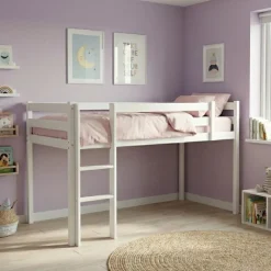Basic Collectie Milan Halfhoogslaper incl. Rollattenbodem< Peuterbedden