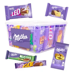 Milka maandpakket koekjes met chocolade< Koek