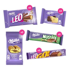 Milka maandpakket koekjes met chocolade< Koek