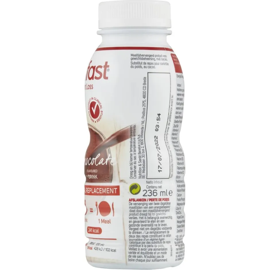 Modifast Chocolade Maaltijddrink< Maaltijdvervangers|Maaltijdrepen, Drinkmaaltijden