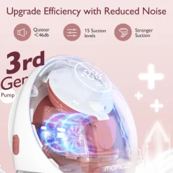 Momcozy M9 Dubbele Oplaadbare Handsfree Borstkolf met app bediening< Borstvoedingsaccessoires