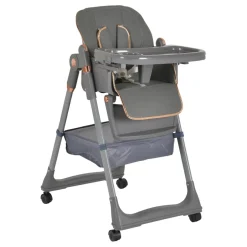 Moni Lindo Grey Kinderstoel incl. Accessoires< Kinderstoelen