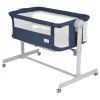 Moni Pengy Blue Wieg aan Bed< Wiegen