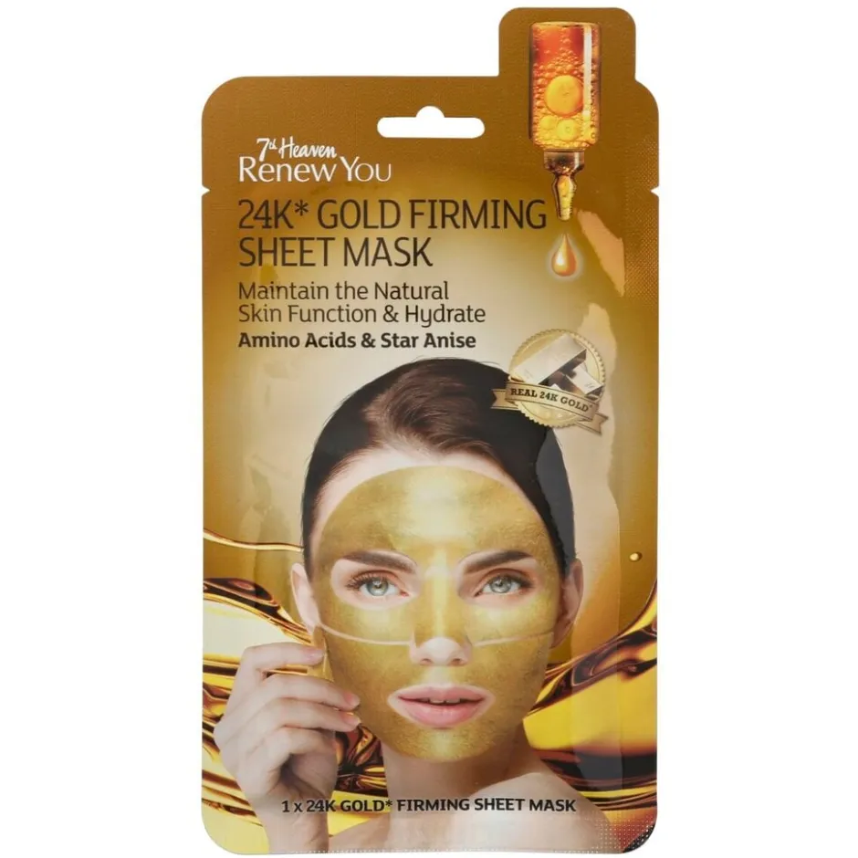 7th Heaven Montagne Jeunesse 24K* Gold Firming Sheet Mask< Gezichtsmaskers