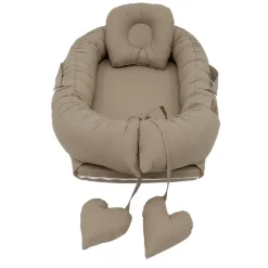 Cappuccino Babynest met Kussen|MorDesign Clearance