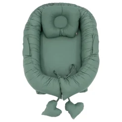Emerald Green Babynest met Kussen|MorDesign New