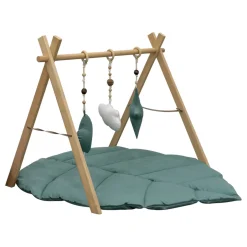 MorDesign Emerald Green Baby Gym met Speelkleed< Speelkleden En Babygyms