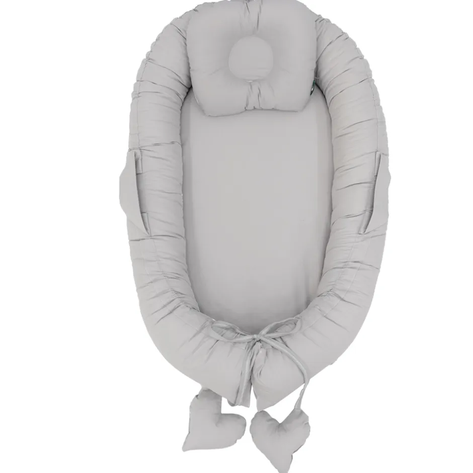 MorDesign Grey Babynest met Kussen< Babynestjes