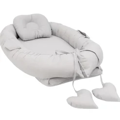 MorDesign Grey Babynest met Kussen< Babynestjes