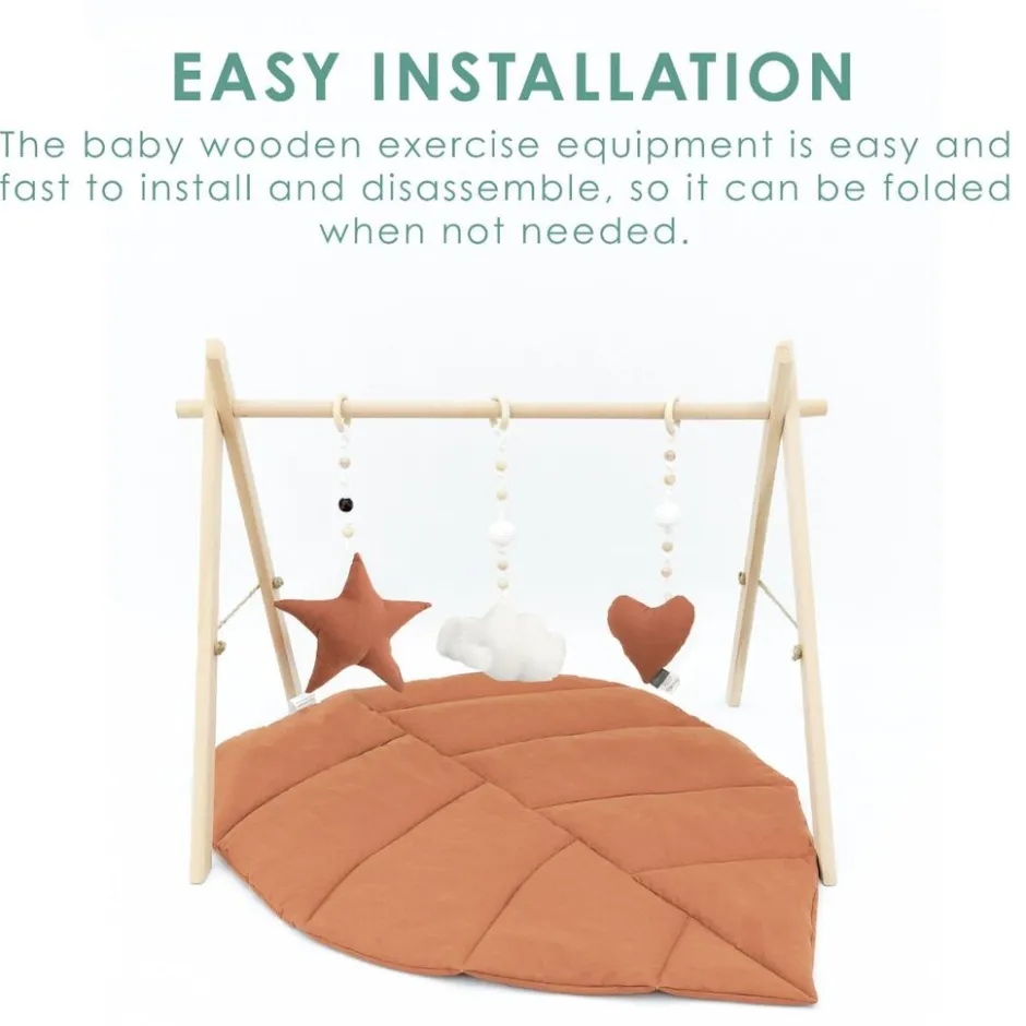 Leaf Wood Babygym en Speelkleed|MorDesign Online