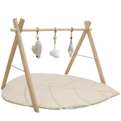 MorDesign Leaf Wood Babygym en Speelkleed< Speelkleden En Babygyms