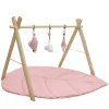 MorDesign Leaf Wood Babygym en Speelkleed< Speelkleden En Babygyms