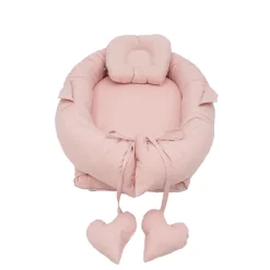MorDesign Pink Babynest met Kussen< Babynestjes