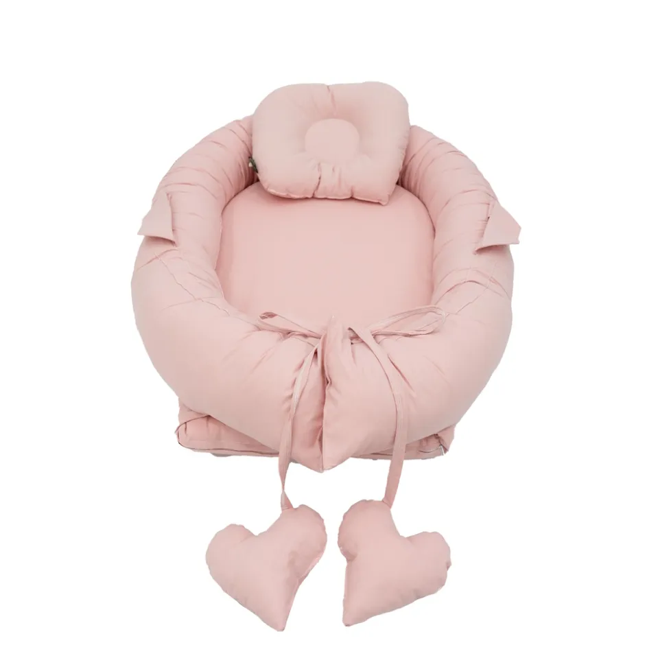 MorDesign Pink Babynest met Kussen< Babynestjes