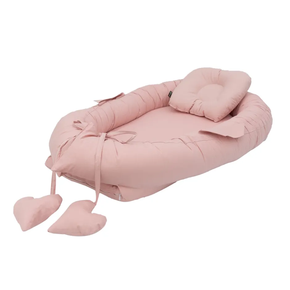 MorDesign Pink Babynest met Kussen< Babynestjes