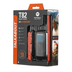 Solutions T82 Talkabout Walkie Talkie 2 Stuks Eenvoudige Synchronisatie 16 Kanalen LEDzaklamp|Motorola Sale