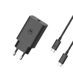 Motorola Wandlader Met Snellaadtechnologie Voor Veilige Oplading Van Apparaten< Telefoonopladers