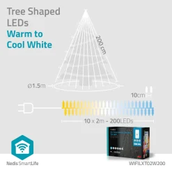 Nedis WIFILXT02W200 Smart Wi-Fi-ophangboom< Kerstverlichting