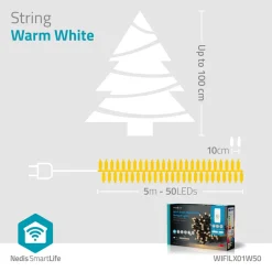 WIFILX01W50 Smart Wi-Fi-lichtsnoer|Nedis Hot