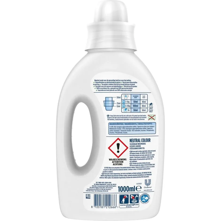 Neutral Kleur Vloeibaar Wasmiddel< Wasmiddel