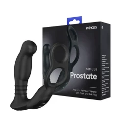 Nexus Simul8 Prostaat Vibrator met Cockring & Ballstretcher< Seksspeeltjes