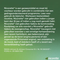 Nicorette Classic 2mg Suikervrije Kauwgom< Stoppen Met Roken