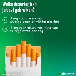 Nicorette Fresh Fruit 2mg Suikervrije Kauwgom< Stoppen Met Roken
