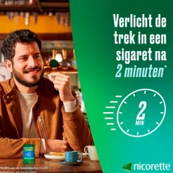 Nicorette Nicotine Freshmint 4mg Suikervrije Zuigtabletten< Stoppen Met Roken