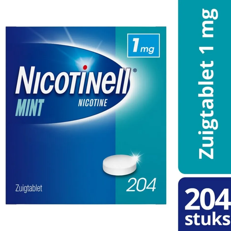 Nicotinell Mint 1mg Zuigtabletten< Stoppen Met Roken