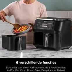 Ninja Dubbele Airfryer XXL AF300EU< Verrassend Elektronica|Frituurpannen En Airfryers