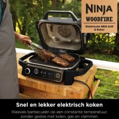 Ninja Woodfire 7-in-1 Elektrische Barbecue OG701EU< Keuken
