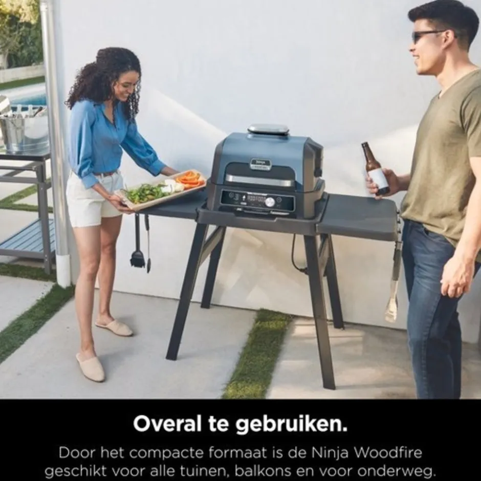 Ninja Woodfire Pro Connect XL Elektrische Barbecue OG901EU< Keuken