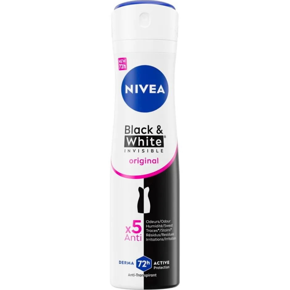 Black & White Invisible Original Antitranspirant Spray|Nivea Outlet