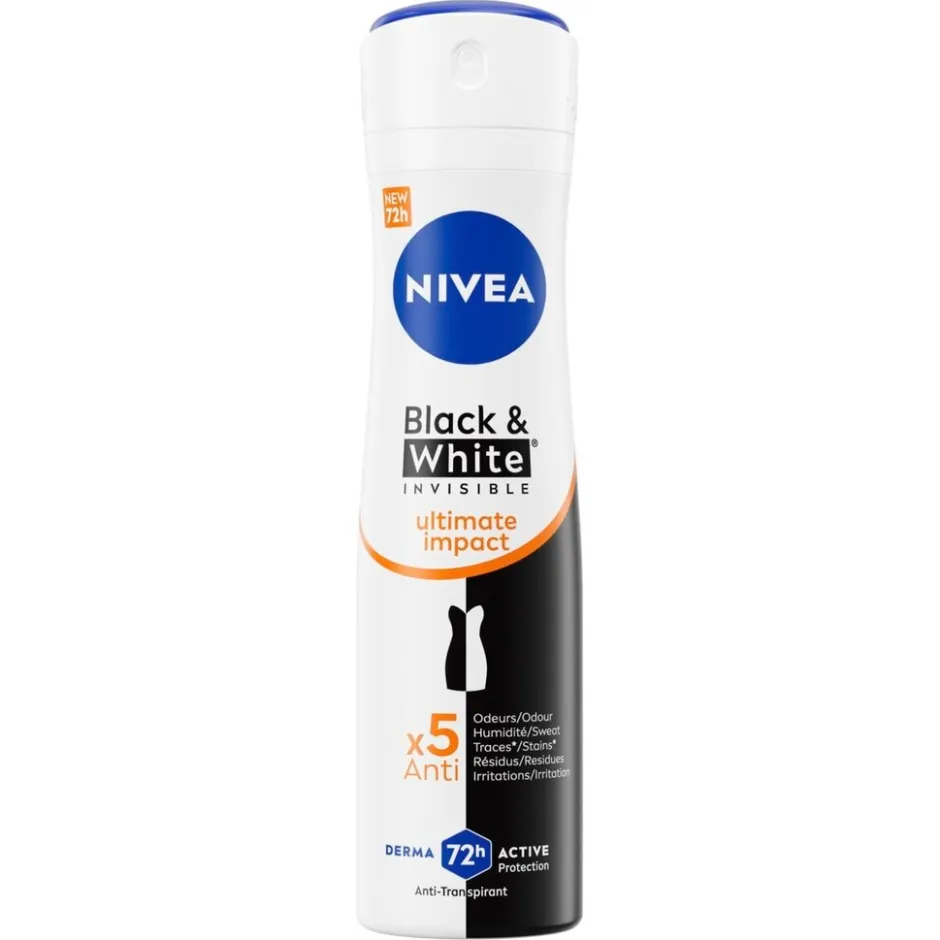 Nivea Black & White Invisible Ultimate Impact Antitranspirant Spray< Deospray