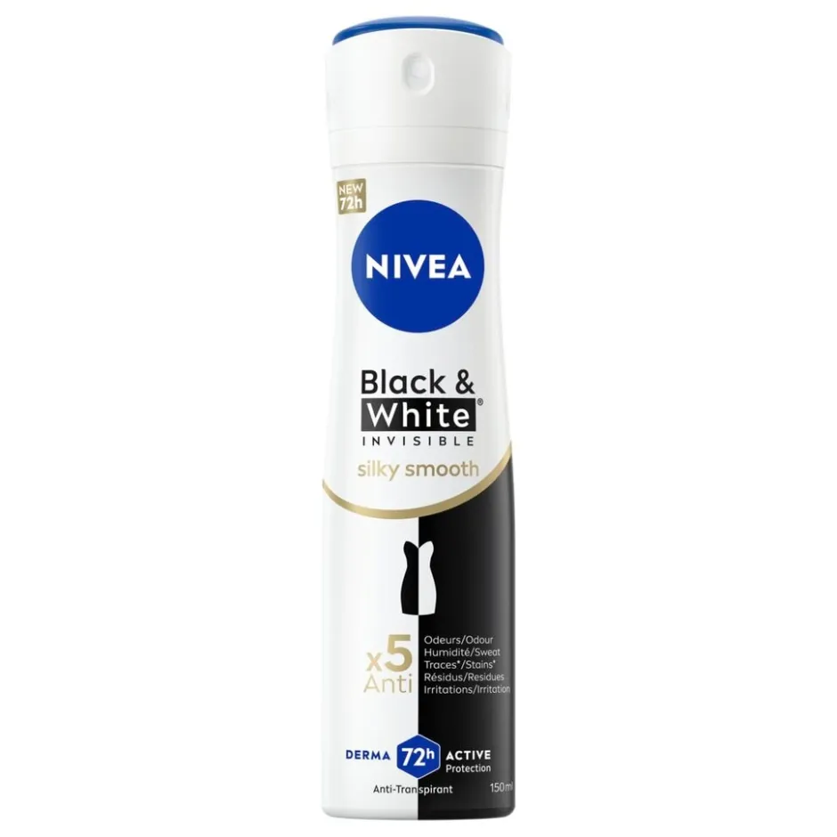 Nivea Black & White Invisible Silky Smooth Antitranspirant Spray< Deospray